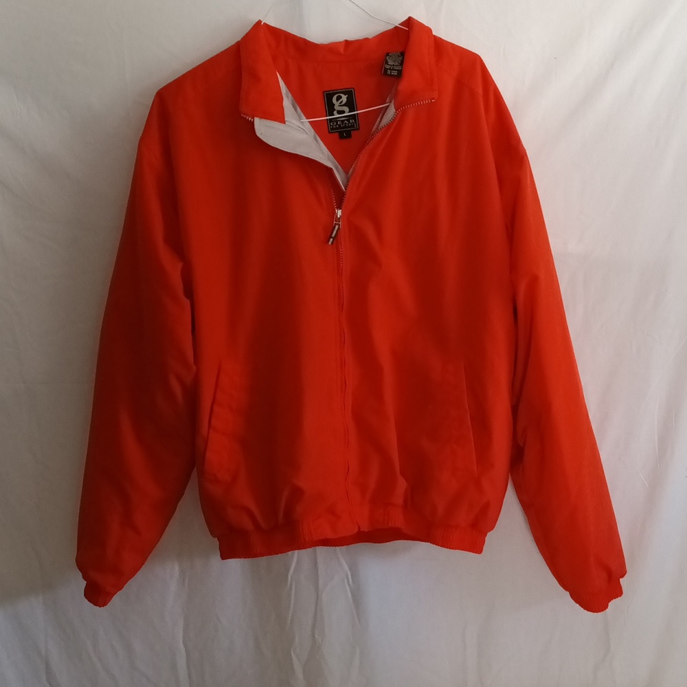 Gear for Sports men's size Large orange zip up jacket